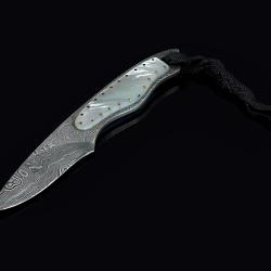 Mother of Pearl and Damascus Dress Knife alternative view