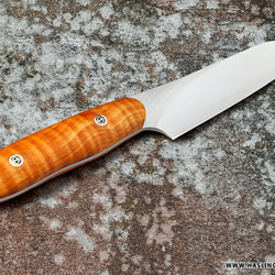 Santuko 4&amp;quot; paring knife handled in fiddleback maple