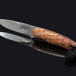 Fiddleback Maple Utility Knife in CPM S35-VN Stainless
