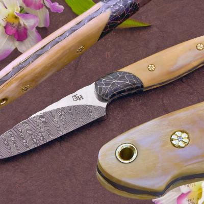 Forged Storm Damascus Hunter Knife
