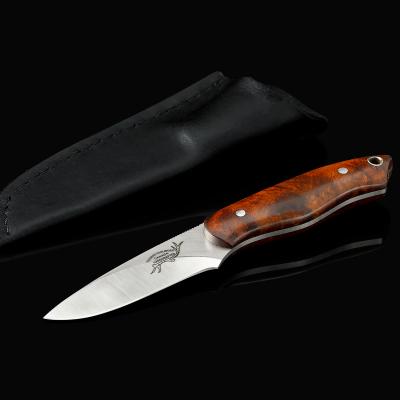 Ironwood Utility Knife in CPM S35VN Steel with leather sheath